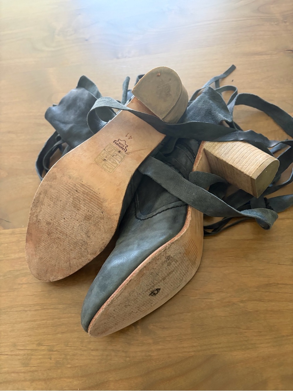 Free People Seven Wonders Wrap-tie Booties Euro 41 - Picture 6 of 9